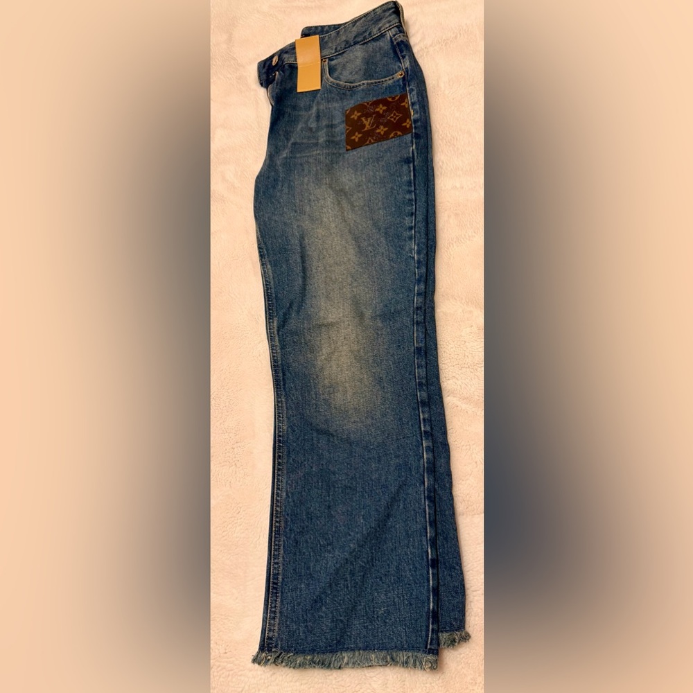 Louis Vuitton Monogram Patch Jeans - image 2
